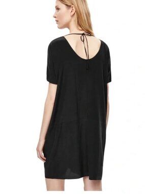 COS Silk Dress Front Pockets & Low Back Tie